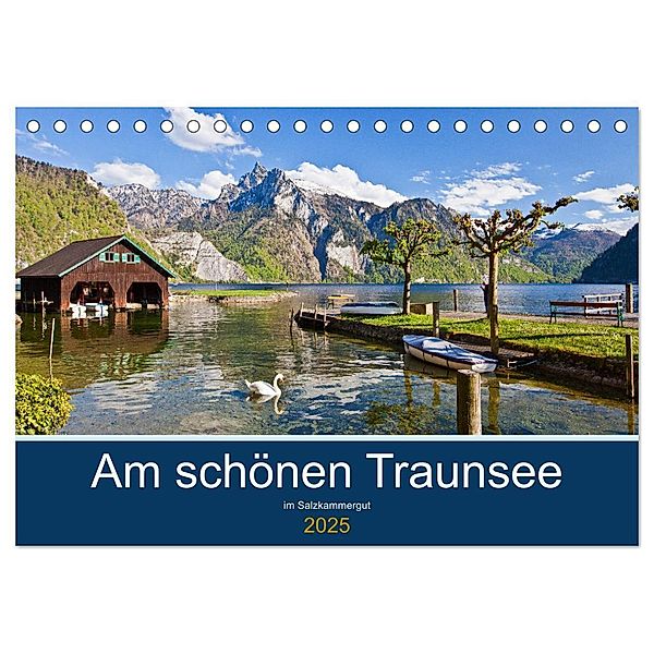 Am schönen Traunsee im Salzkammergut (Tischkalender 2025 DIN A5 quer), CALVENDO Monatskalender, Calvendo, Christa Kramer