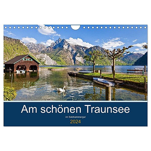Am schönen Traunsee im Salzkammergut (Wandkalender 2024 DIN A4 quer), CALVENDO Monatskalender, Christa Kramer