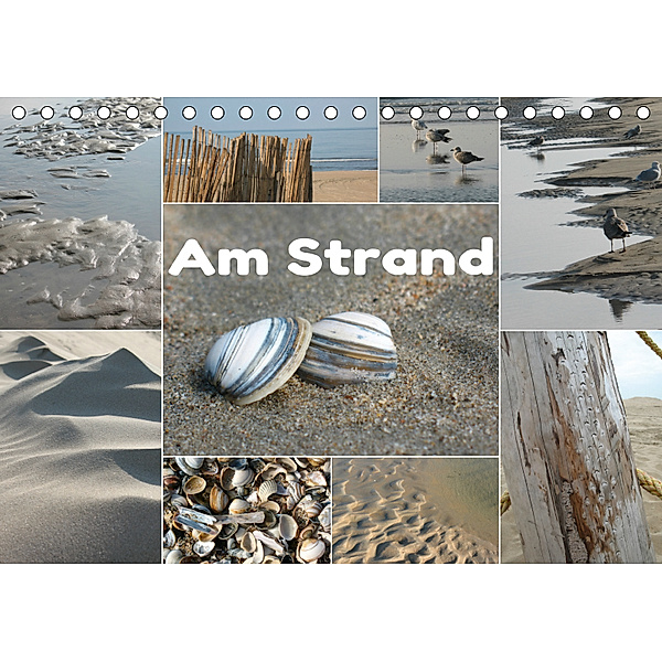 Am Strand / CH-Version (Tischkalender 2019 DIN A5 quer), JUSTART
