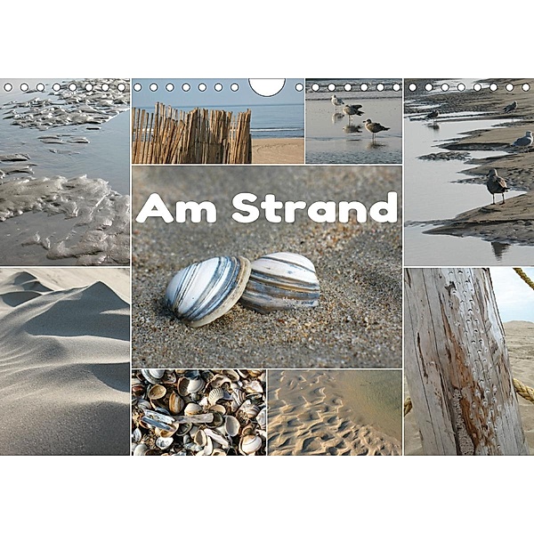 Am Strand / CH-Version (Wandkalender 2021 DIN A4 quer), Justart
