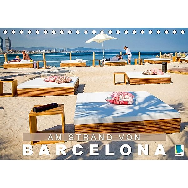 Am Strand von Barcelona (Tischkalender 2018 DIN A5 quer), CALVENDO