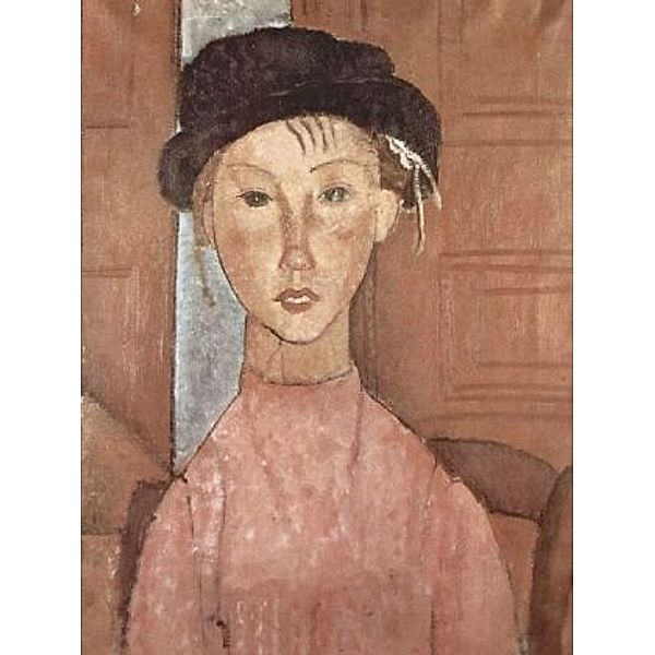 Amadeo Modigliani - Mädchen mit Hut - 100 Teile (Puzzle)