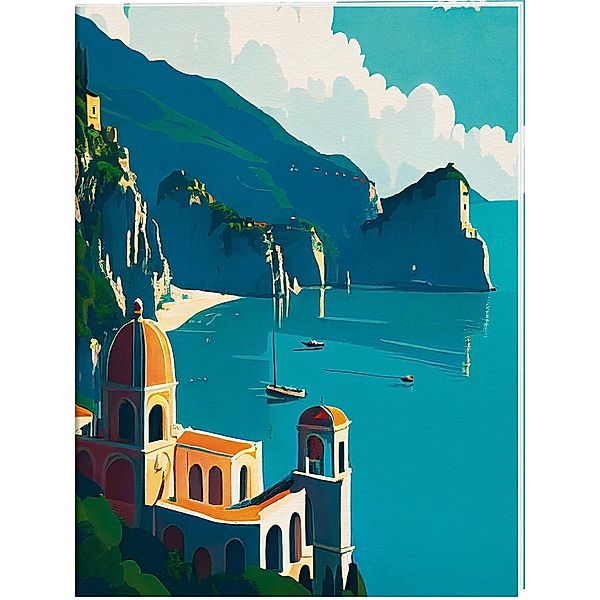 Amalfi Großes Notizheft Motiv Amalfi-Küste