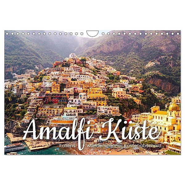 Amalfi Küste - Italiens wunderschöner Küstenabschnitt. (Wandkalender 2024 DIN A4 quer), CALVENDO Monatskalender, SF