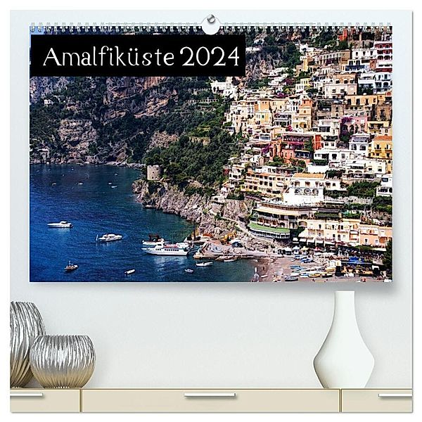 Amalfiküste 2024 (hochwertiger Premium Wandkalender 2024 DIN A2 quer), Kunstdruck in Hochglanz, ChriSpa