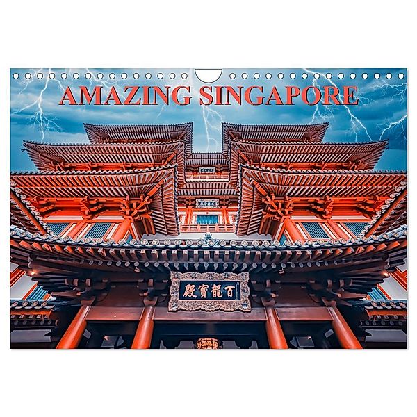 Amazing Singapore (Wall Calendar 2025 DIN A4 landscape), CALVENDO 12 Month Wall Calendar, Calvendo, Manjik Pictures