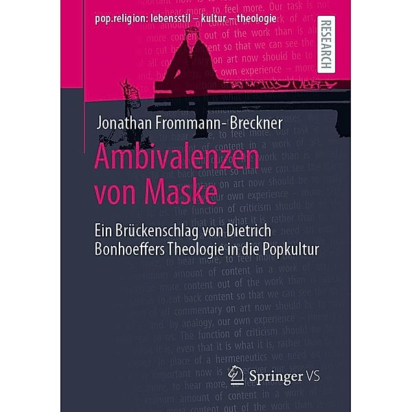 Ambivalenzen von Maske / pop.religion: lebensstil - kultur - theologie, Jonathan Frommann-Breckner