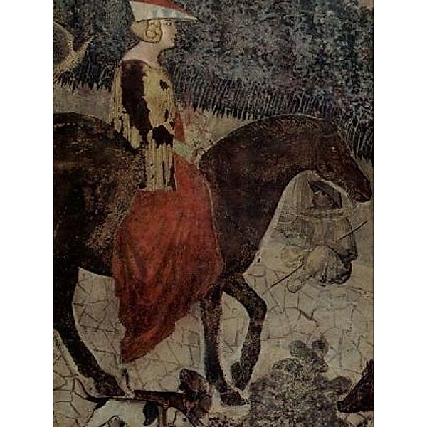 Ambrogio Lorenzetti - Auswirkungen der guten Regierung auf dem Land, Detail: Reitende Dame - 1.000 Teile (Puzzle)