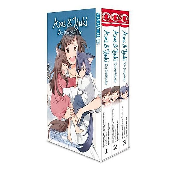 Ame & Yuki - Die Wolfskinder / 1-3 / Ame & Yuki - Die Wolfskinder Box, 3 Teile.Bd.1-3, Mamoru Hosada, Yoshiyuki Sadamoto, Yu