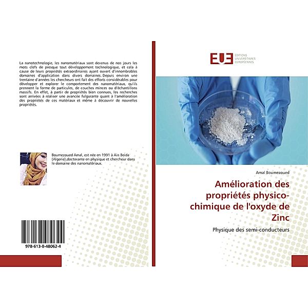 Amélioration des propriétés physico-chimique de l'oxyde de Zinc, Amal Boumezoued