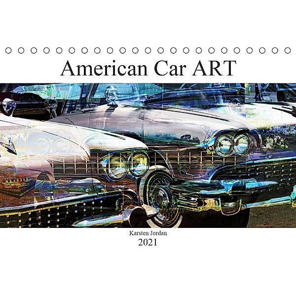 American Car ART (Tischkalender 2021 DIN A5 quer), Karsten Jordan