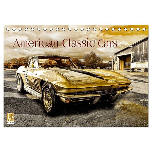 American Classic Cars (Tischkalender 2025 DIN A5 quer), CALVENDO Monatskalender, Calvendo, Christian Chrombacher