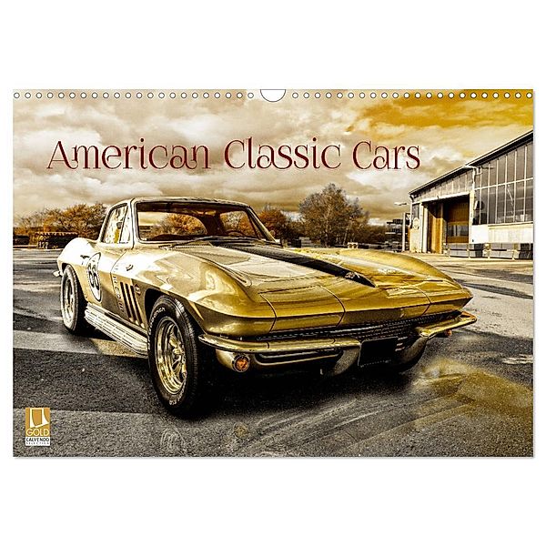 American Classic Cars (Wandkalender 2024 DIN A3 quer), CALVENDO Monatskalender, Christian Chrombacher