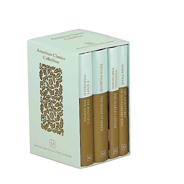 American Classics Collection, m.  Buch, m.  Buch, m.  Buch, m.  Buch, 4 Teile, F Scott Fitzgerald, Edith Wharton, Nathaniel Hawthorne, Mark Twain