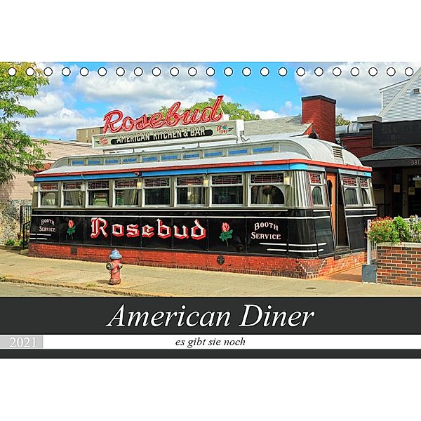 American Diner - es gibt sie noch (Tischkalender 2021 DIN A5 quer), Gro