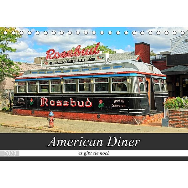 American Diner - es gibt sie noch (Tischkalender 2023 DIN A5 quer), Gro