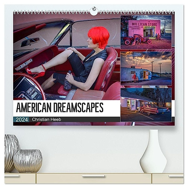 American Dreamscapes (hochwertiger Premium Wandkalender 2024 DIN A2 quer), Kunstdruck in Hochglanz, Christian Heeb