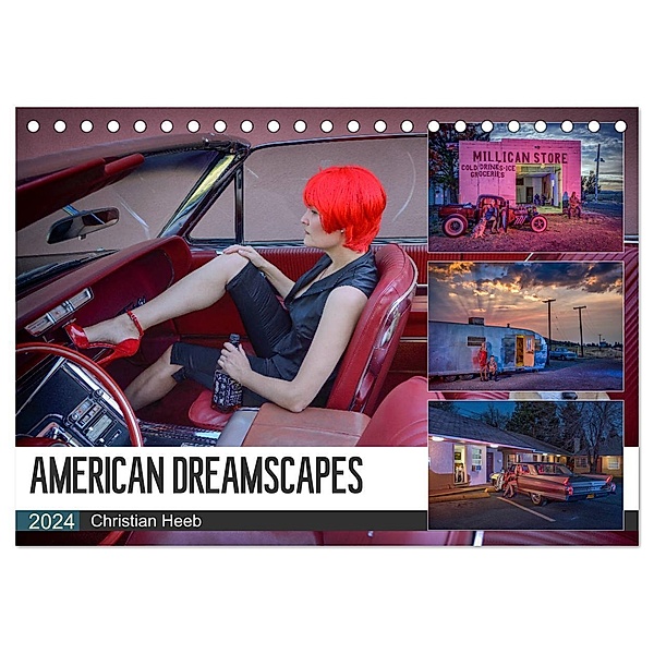 American Dreamscapes (Tischkalender 2024 DIN A5 quer), CALVENDO Monatskalender, Christian Heeb