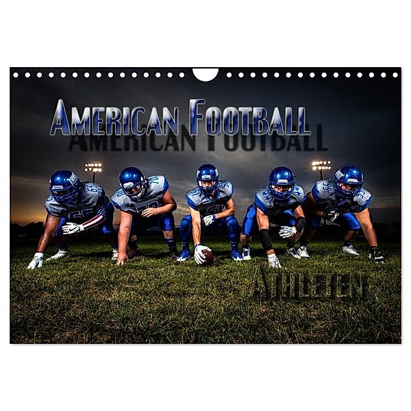 American Football - Athleten (Wandkalender 2024 DIN A4 quer), CALVENDO Monatskalender, Renate Bleicher