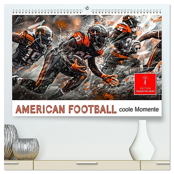 American Football - coole Momente (hochwertiger Premium Wandkalender 2025 DIN A2 quer), Kunstdruck in Hochglanz, Calvendo, Peter Roder