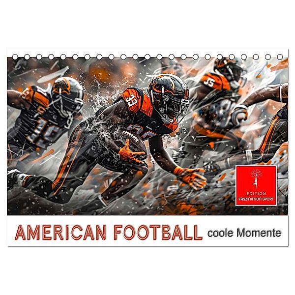 American Football - coole Momente (Tischkalender 2025 DIN A5 quer), CALVENDO Monatskalender, Calvendo, Peter Roder