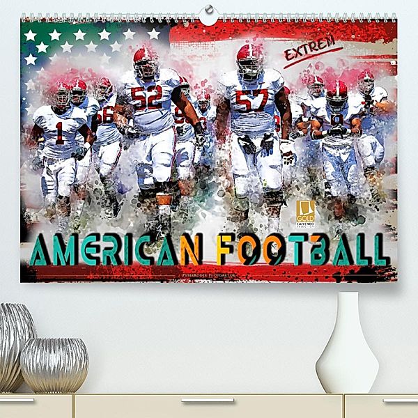 American Football extrem (Premium, hochwertiger DIN A2 Wandkalender 2023, Kunstdruck in Hochglanz), Peter Roder