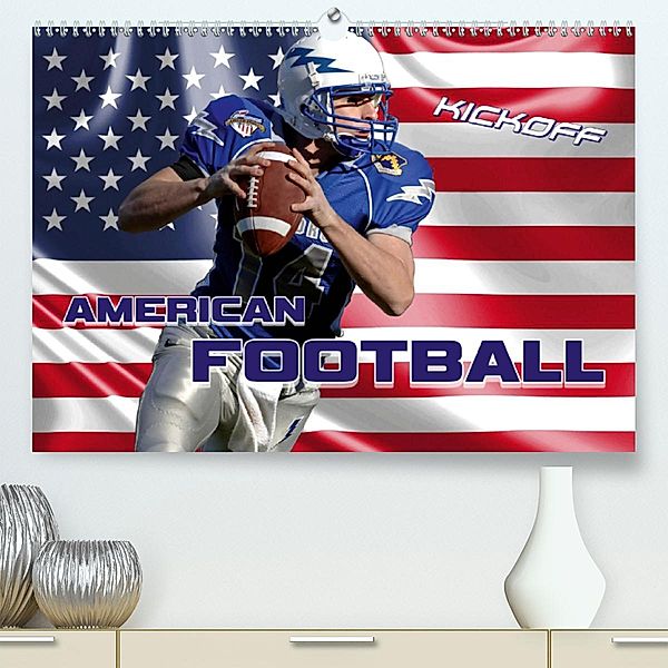 American Football - Kickoff (Premium-Kalender 2020 DIN A2 quer), Renate Bleicher