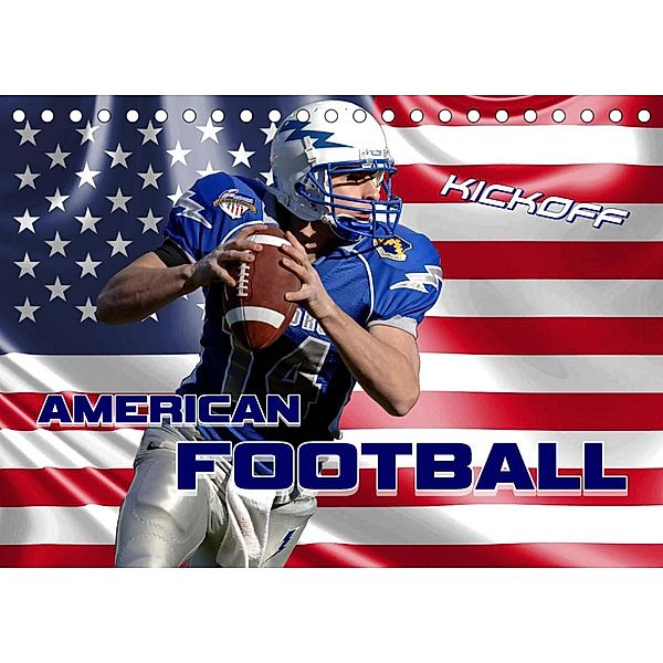 American Football - Kickoff (Tischkalender 2023 DIN A5 quer), Renate Bleicher