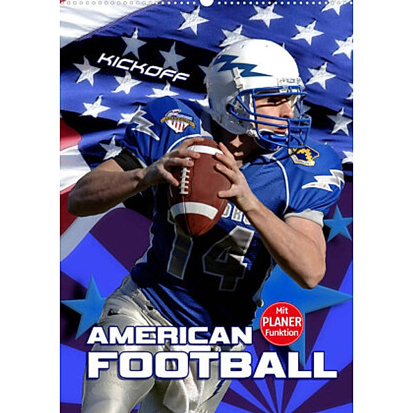 American Football - Kickoff (Wandkalender 2023 DIN A2 hoch), Renate Bleicher