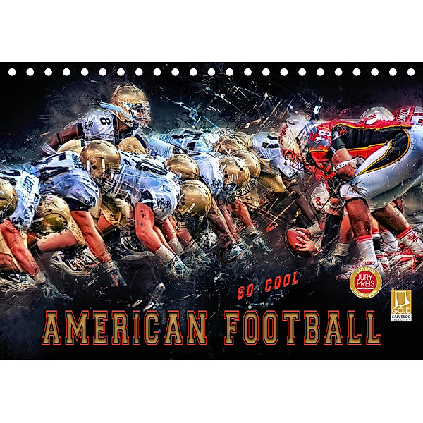 American Football - so cool (Tischkalender 2019 DIN A5 quer), Peter Roder