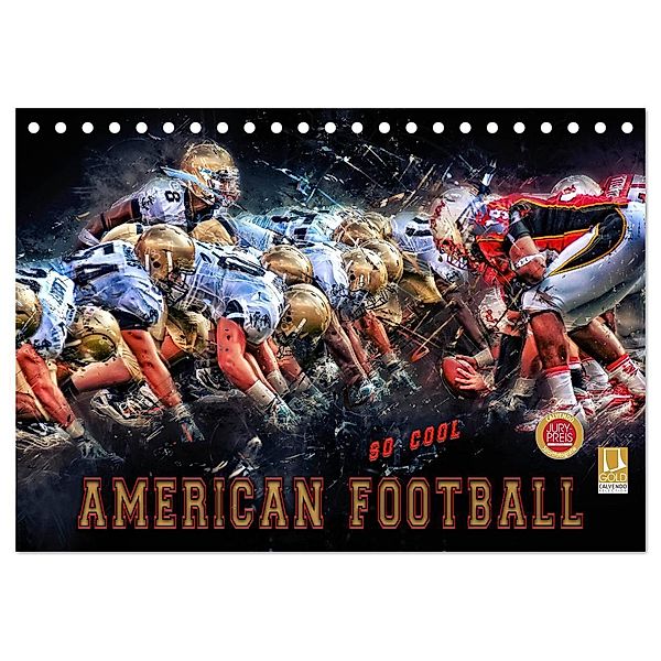 American Football - so cool (Tischkalender 2024 DIN A5 quer), CALVENDO Monatskalender, Peter Roder