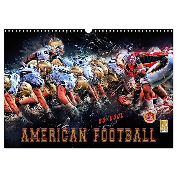 American Football - so cool (Wandkalender 2025 DIN A3 quer), CALVENDO Monatskalender, Calvendo, Peter Roder