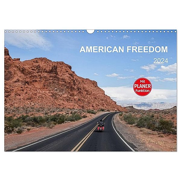 American Freedom - Planer (Wandkalender 2024 DIN A3 quer), CALVENDO Monatskalender, MIBfoto, Michael Brückmann