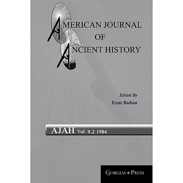 American Journal of Ancient History / American Journal of Ancient History Bd.92