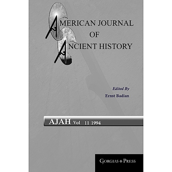 American Journal of Ancient History / American Journal of Ancient History Bd.11