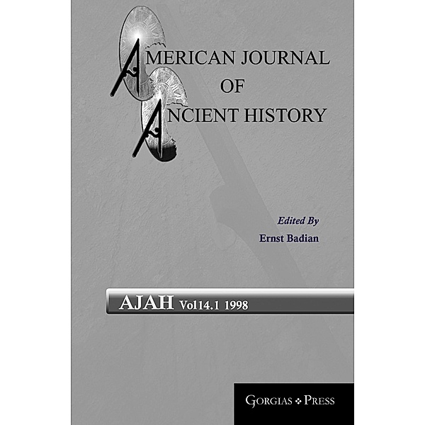 American Journal of Ancient History / American Journal of Ancient History Bd.141