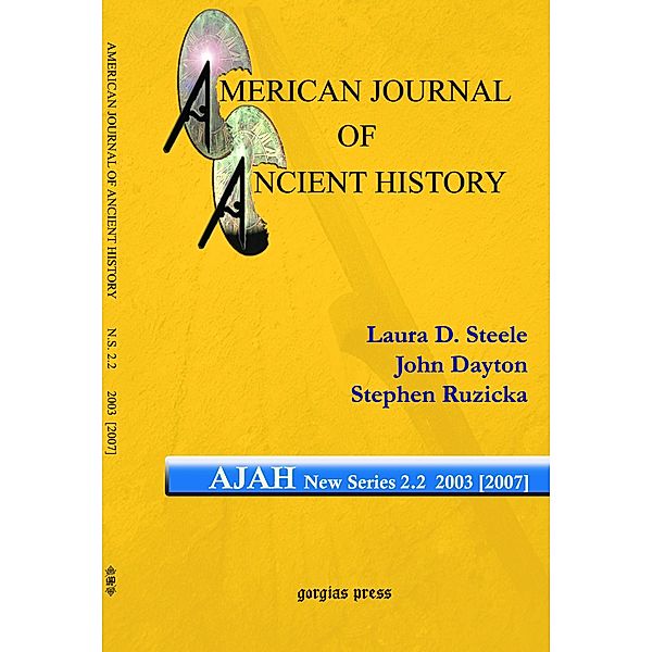 American Journal of Ancient History (New Series 2.2, 2003 [2007])