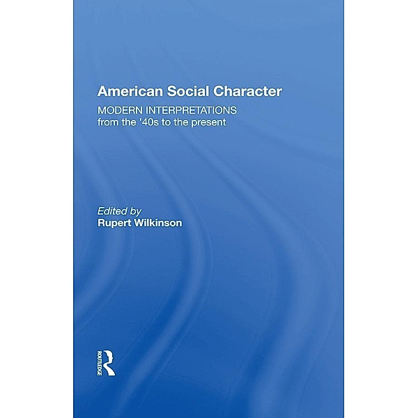American Social Character, Bernhard Ebbinghaus