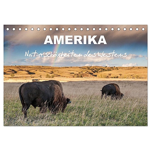 Amerika - Naturschönheiten des Westens (Tischkalender 2024 DIN A5 quer), CALVENDO Monatskalender, Fabienne Heidorn