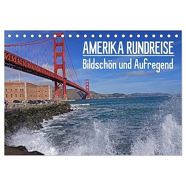 AMERIKA RUNDREISE Bildschön und Aufregend. Entdecke den Südwesten der USA (Tischkalender 2025 DIN A5 quer), CALVENDO Monatskalender, Calvendo, Markus Pitzer