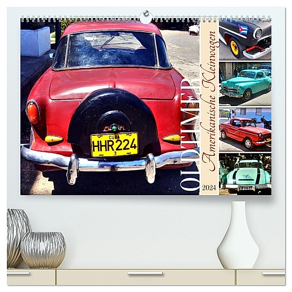 Amerikanische Kleinwagen - Oldtimer (hochwertiger Premium Wandkalender 2024 DIN A2 quer), Kunstdruck in Hochglanz, Henning von Löwis of Menar
