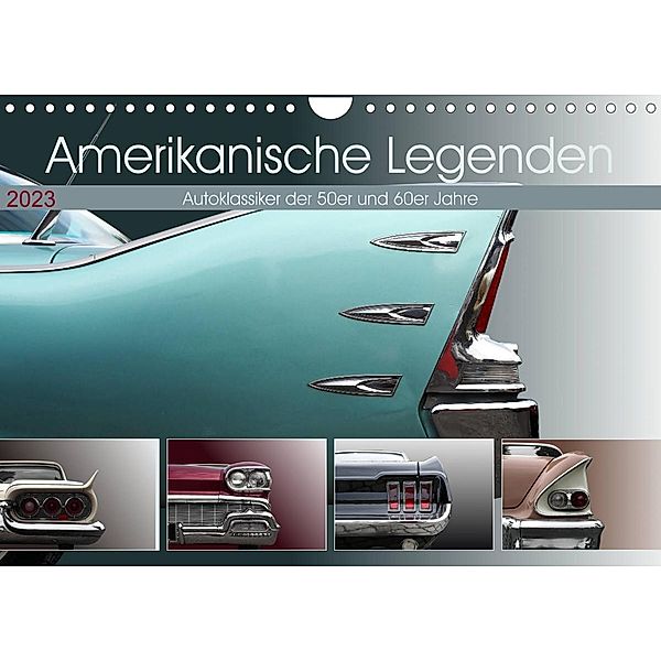 Amerikanische Legenden - Autoklassiker der 50er und 60er Jahre (Wandkalender 2023 DIN A4 quer), Beate Gube