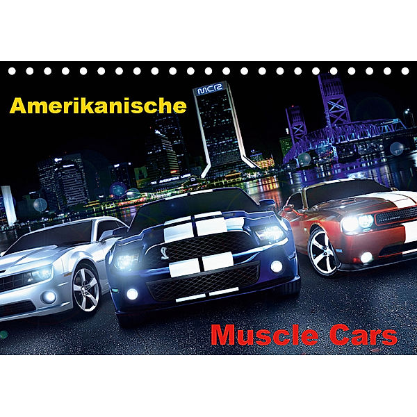 Amerikanische Muscle Cars (Tischkalender 2019 DIN A5 quer), Atlantismedia