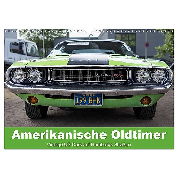 Amerikanische Oldtimer - Vintage US Cars auf Hamburgs Strassen (Wandkalender 2024 DIN A3 quer), CALVENDO Monatskalender, Matthias Voss