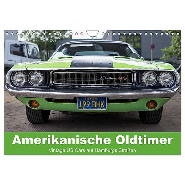 Amerikanische Oldtimer - Vintage US Cars auf Hamburgs Straßen (Wandkalender 2024 DIN A4 quer), CALVENDO Monatskalender, Matthias Voß