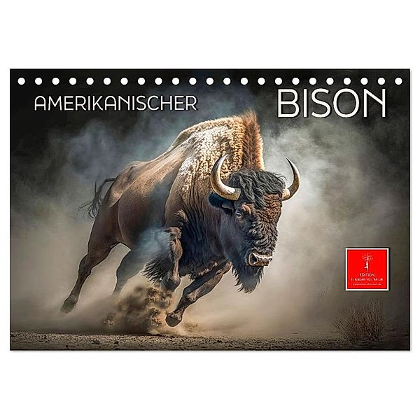 Amerikanischer Bison (Tischkalender 2024 DIN A5 quer), CALVENDO Monatskalender, Peter Roder