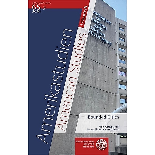 Amerikastudien / American Studies. A Quarterly. Vol. 65:2 (2020)