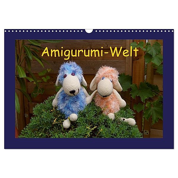 Amigurumi-Welt (Wandkalender 2024 DIN A3 quer), CALVENDO Monatskalender, Helmut Schneller