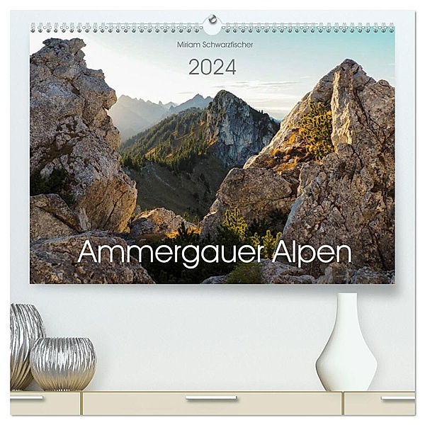 Ammergauer Alpen (hochwertiger Premium Wandkalender 2024 DIN A2 quer), Kunstdruck in Hochglanz, Fotografin Miriam Schwarzfischer
