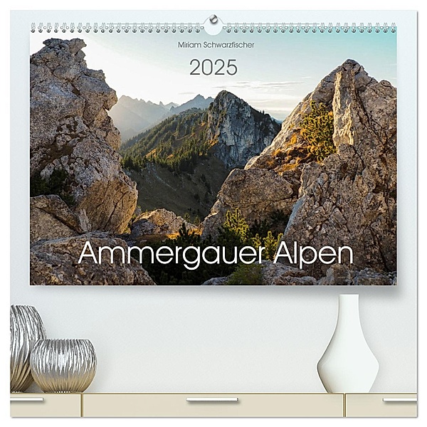 Ammergauer Alpen (hochwertiger Premium Wandkalender 2025 DIN A2 quer), Kunstdruck in Hochglanz, Calvendo, Fotografin Miriam Schwarzfischer